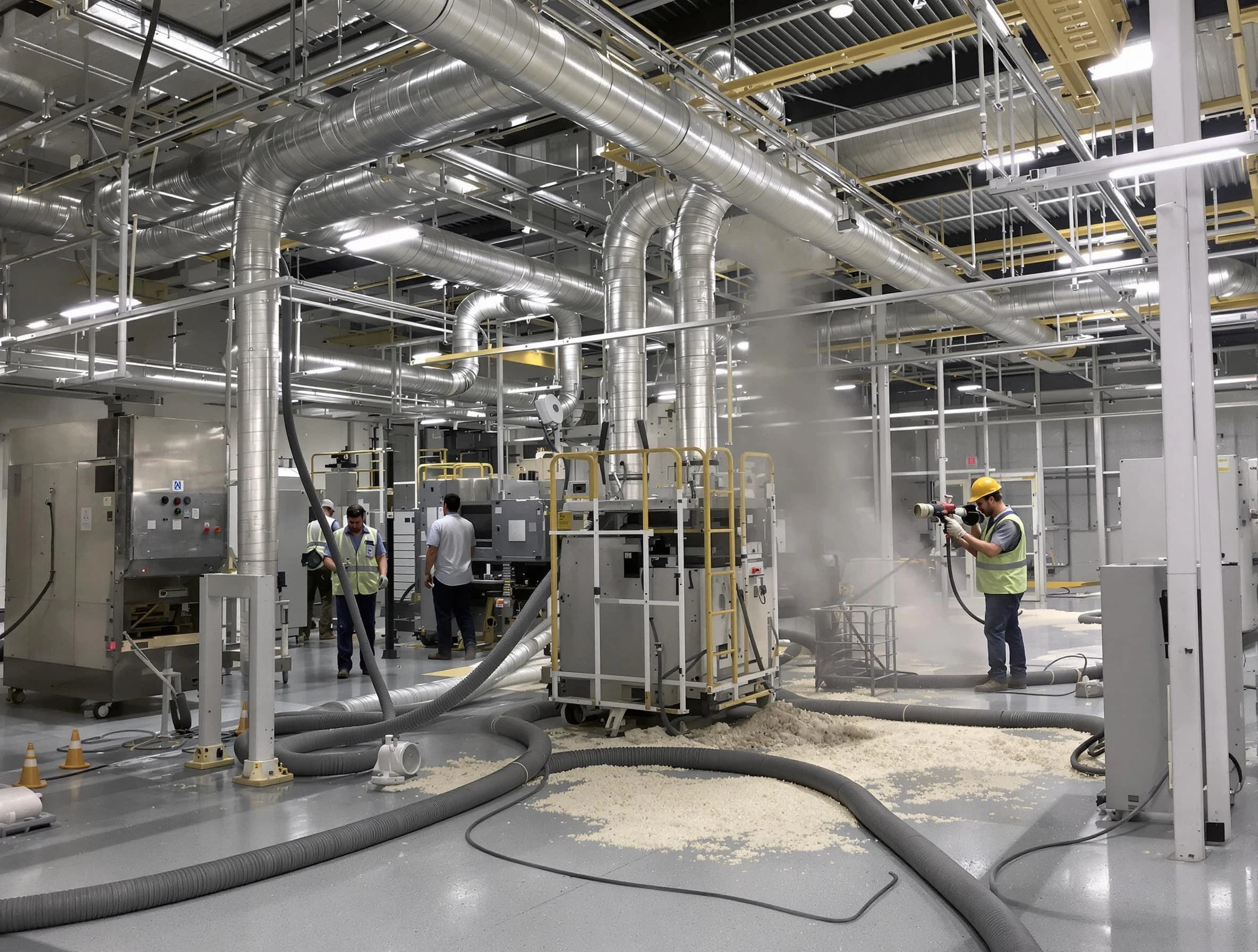 Heavy-duty industrial duct cleaning by North Andover Air Duct Cleaning in North Andover