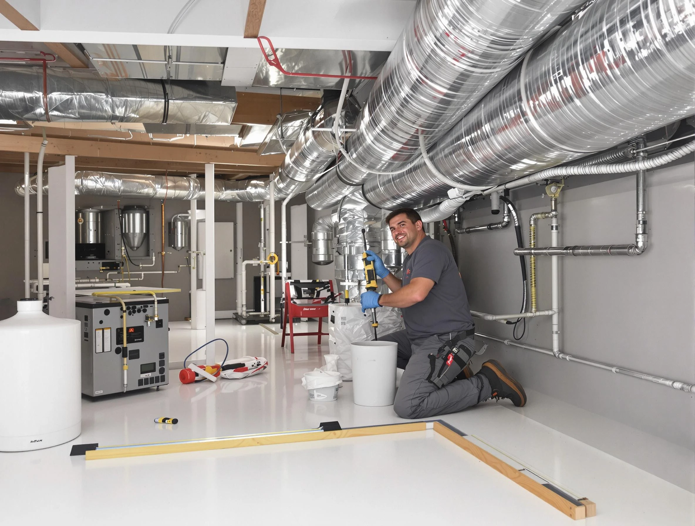 Professional duct sealing service by North Andover Air Duct Cleaning in North Andover