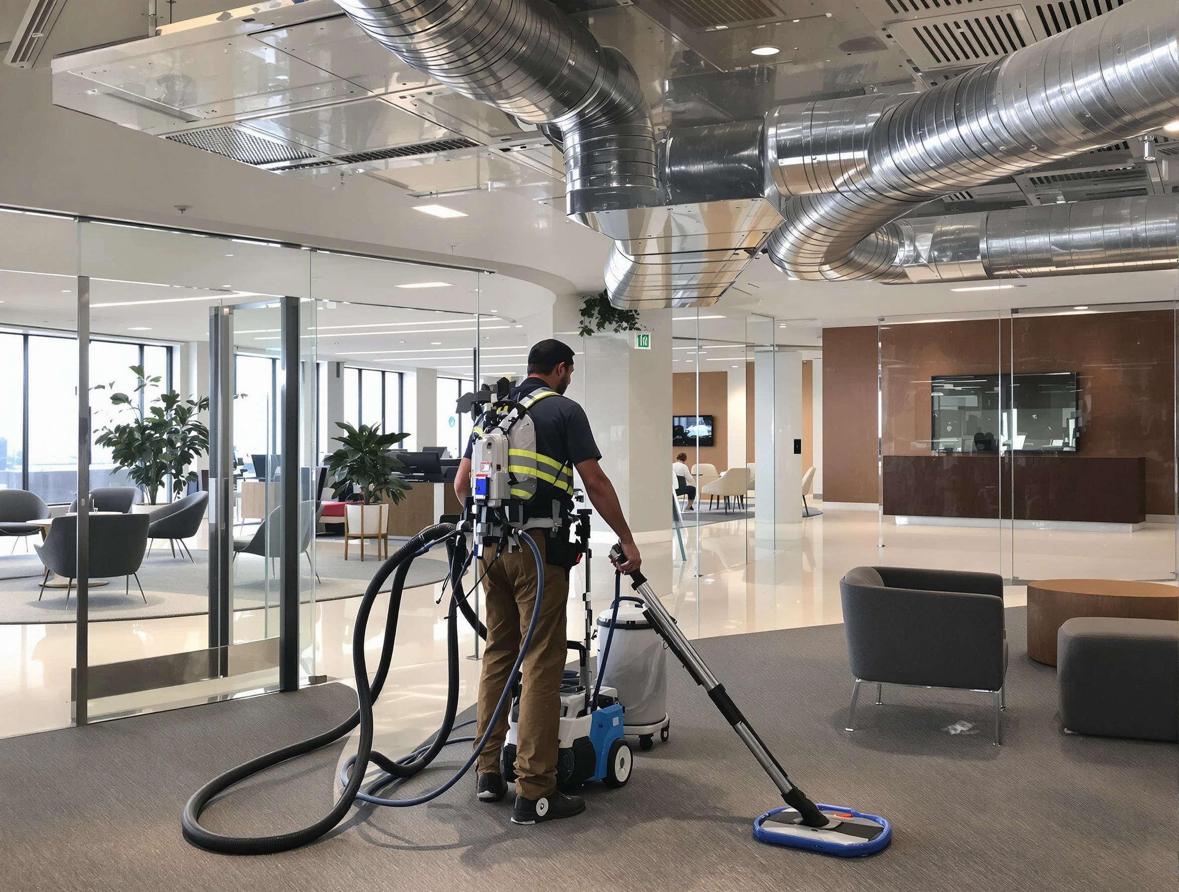 Commercial duct cleaning service by North Andover Air Duct Cleaning in North Andover