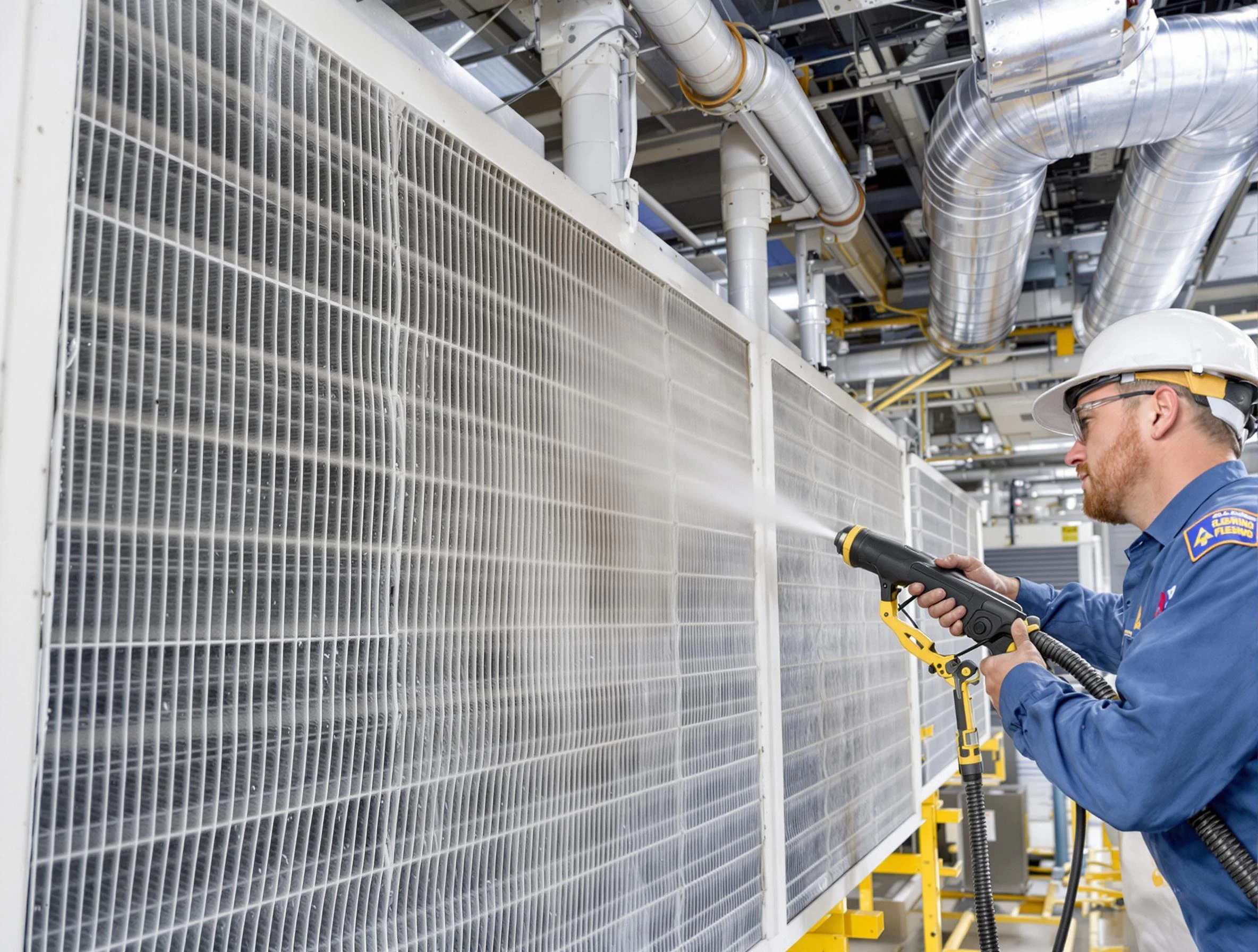 Professional commercial coil cleaning by North Andover Air Duct Cleaning in North Andover