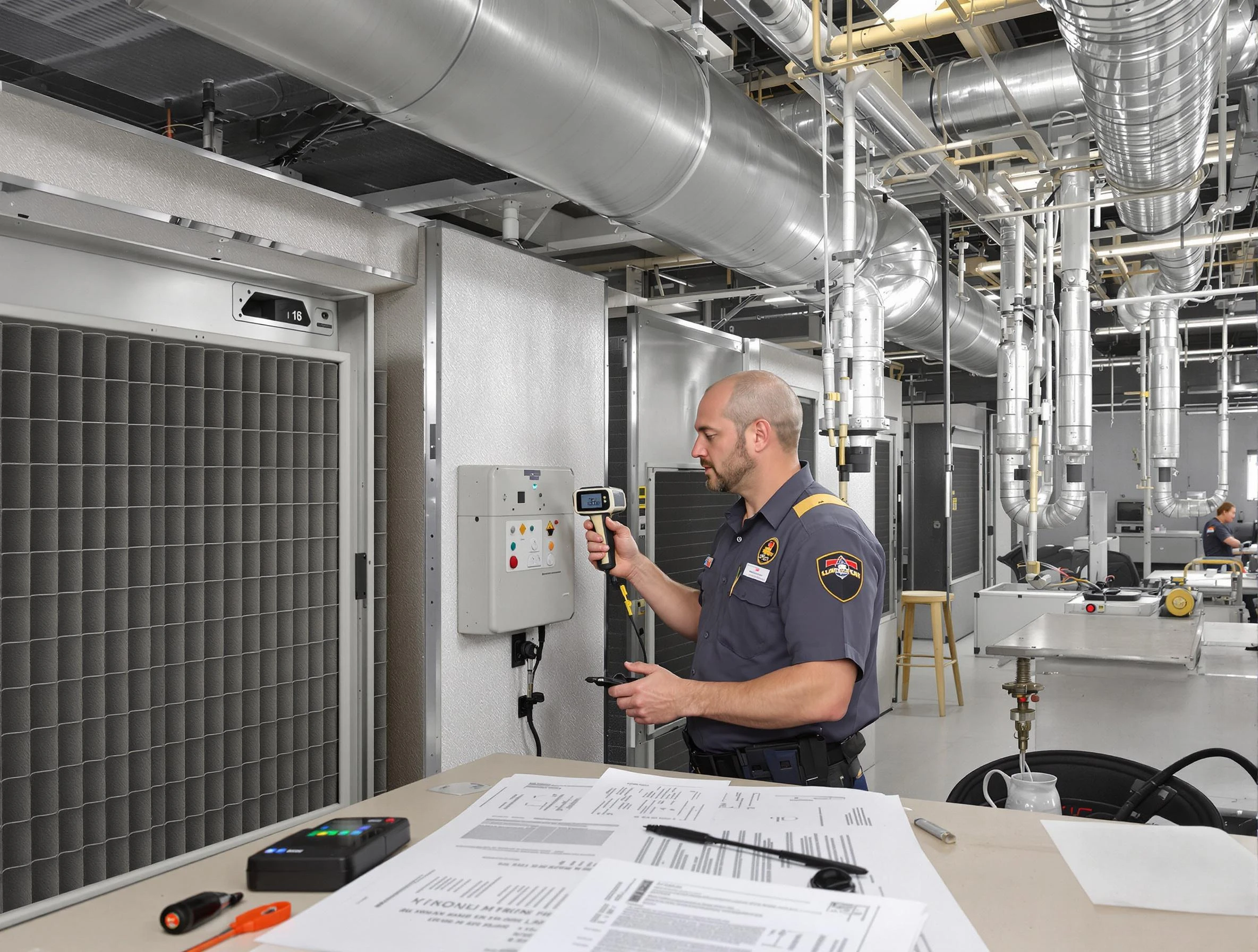 Professional filter system inspection by North Andover Air Duct Cleaning in North Andover