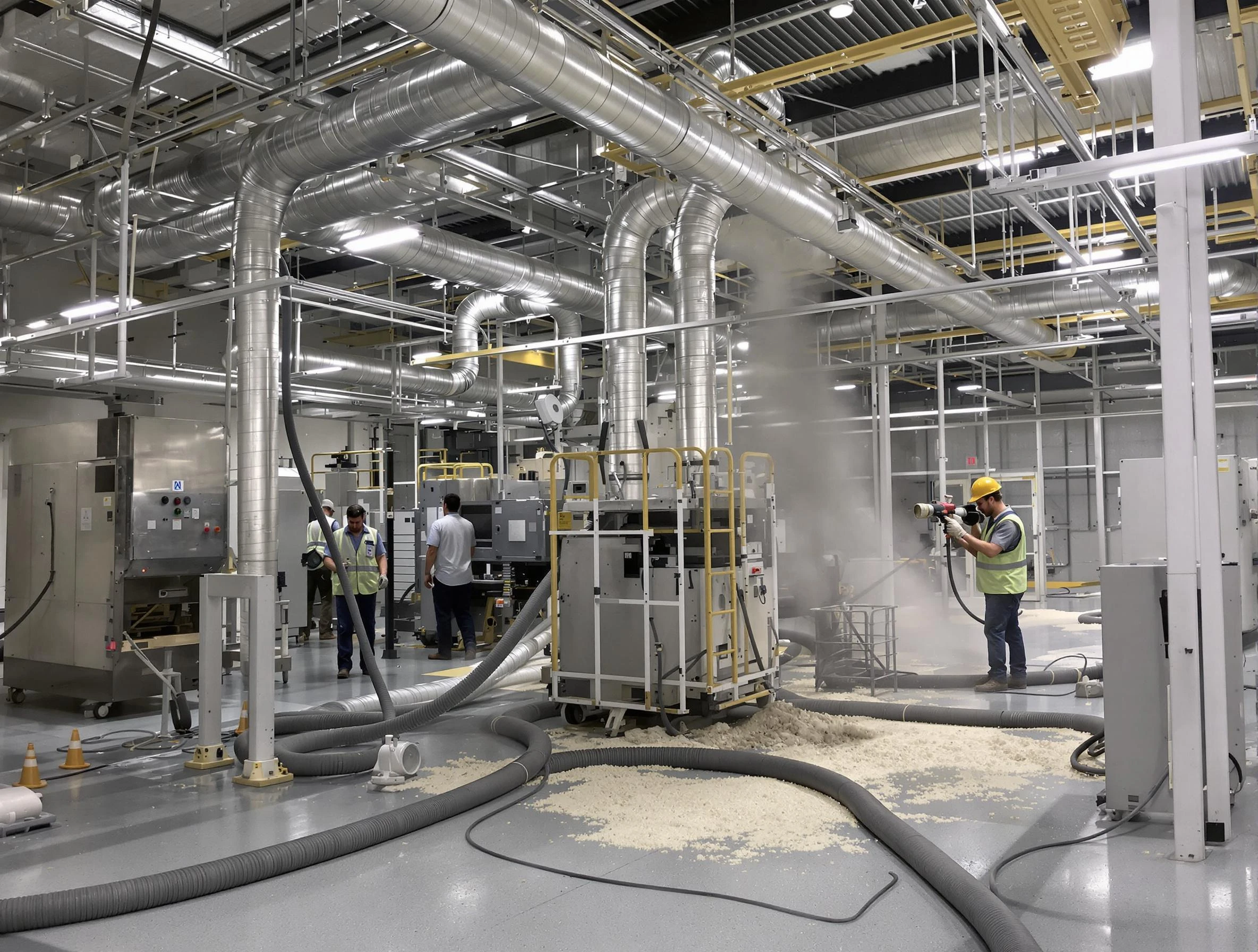 Heavy-duty industrial duct cleaning by North Andover Air Duct Cleaning in North Andover